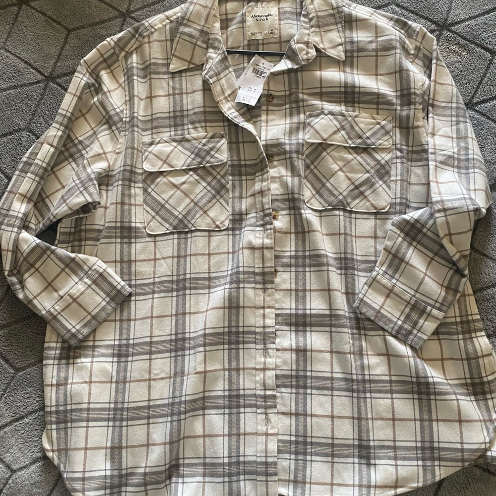 Abercrombie oversized Flannel with pockets